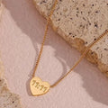 11:11 Heart Charm Necklace