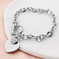 Silver Heart Charm Bracelet