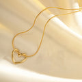 Golden Endless Heart Necklace