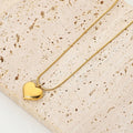 Golden Heart Pendant Necklace